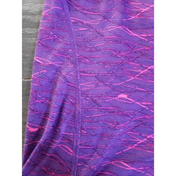 Nike Pro Combat Shirt Purple Dri Fit Fitted 1/4 Zip Thumb Holes Logo Women Sz S - Picture 15 of 15